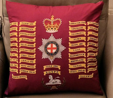 Coldstream Guards 1st/2nd Battalion Queen's Colours cushion cover