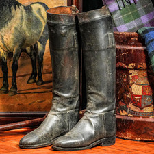 English Country Black Leather
