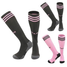 1 Pair Kids Training Football Socks Breathable Anti Slip Socks for Miami Fans 