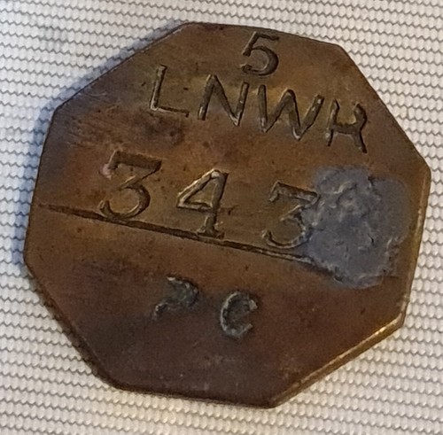 Railway check token - l.n.w.r,