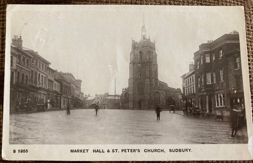 1908 rppc market hill - hill, &