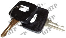 For John Deere 40 50 55 Series Ignition Key PAIR - 2650 2850 3640 4255 4755 4955