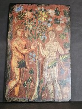 Antique religious Plaque. Adam