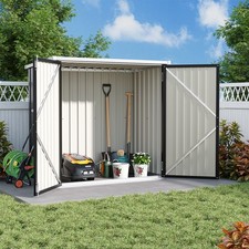 Metal 5.5X3FT Garden Outdoor Storage Shed House Tools Bike Room with Free Base