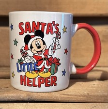 Christmas DISNEY Mickey Mouse Santa’s Little Helper Mug #OTR32