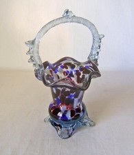 Murano Studio Glass Basket 