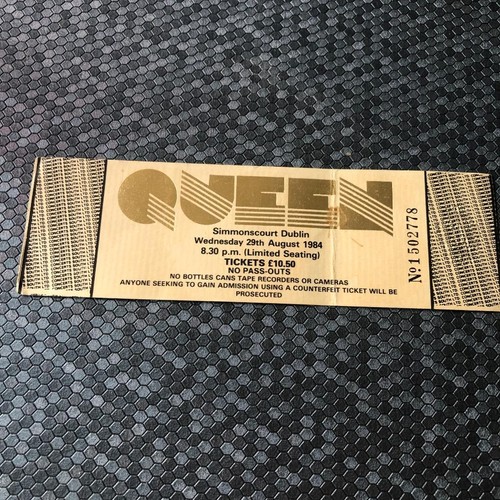 Queen ticket rds simmons - rds, hall