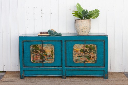 Long azure blue chinese - azure,