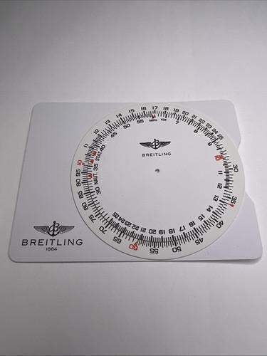 Breitling white slide rule - slide,