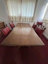 Solid Oak Refectory Table Large and Heavy