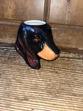 Dachshund sausage dog plant pot planter ceramic
