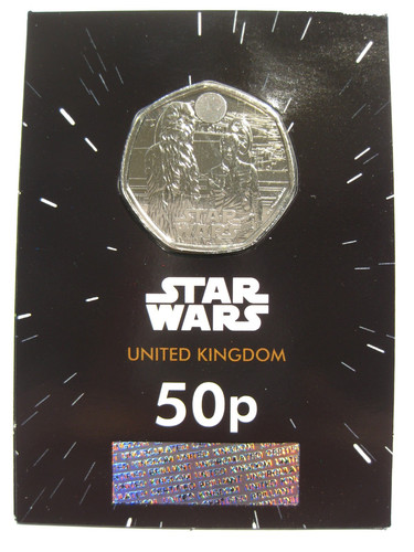 Disney star wars - star, 50p