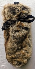 Faux Fur Wine Bottle Bag by The Pottery Barn