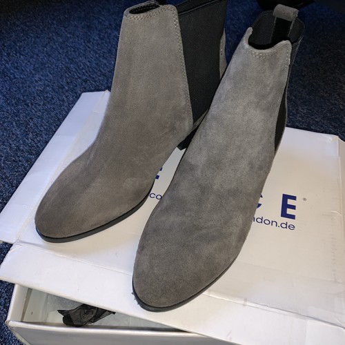 Office grey suede - office, ankle