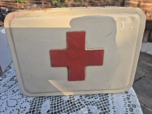 Old metal medical tin - old,