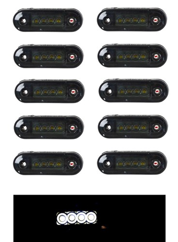 10x white smoked - 10x, led