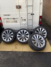 VW Scirocco 18" Passat Eos Interlagos Alloy Wheels Genuine 235 Tyres 3C8601025AB