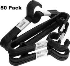 50 x Adult Black Coat Hangers