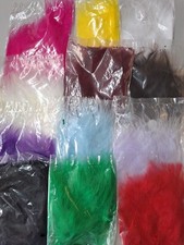 20 Soft Turkey Marabou Feathers - Craft, bunting, fancy dress, cards