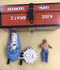 Bratz Kidz RC Blue Snowmobile With a repro box and Male Figure.