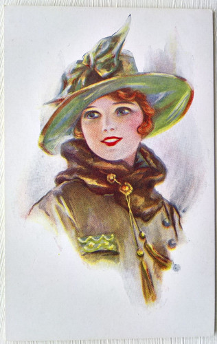 Glamourous lady wearing hat - glamourous,