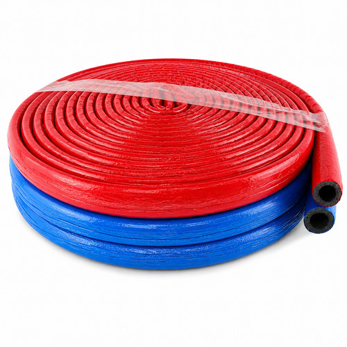 Blue red pipe insulation - red, foam