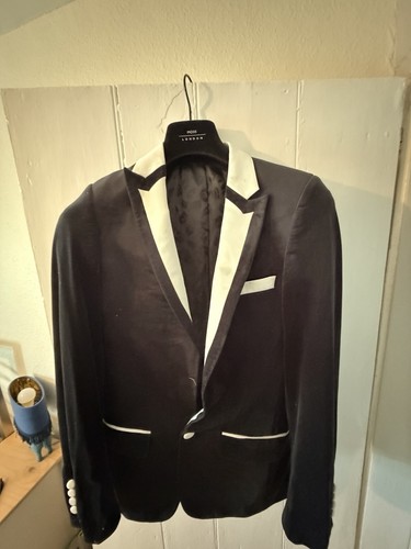 Men black velvet - black,