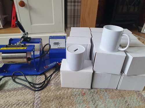 Mug press machine and - mug,