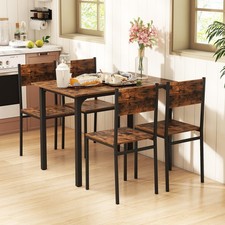5 Piece Dining Set Wood Table