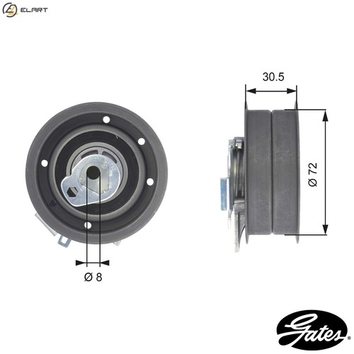 Tensioner pulley timing belt - tensioner,