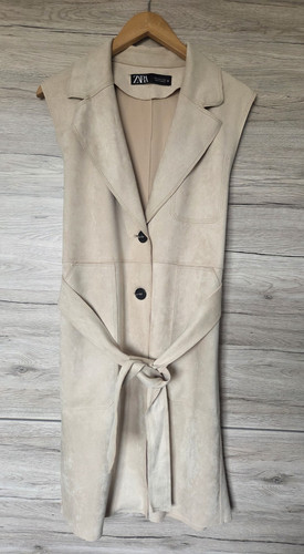 Zara beige faux suede - beige,