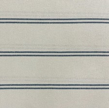 Toulouse Stripe Blue White Ticking 280cm French Grass Sack Curtains Per Metre