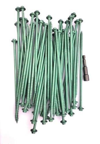 Astone green hex drive timber - hex,
