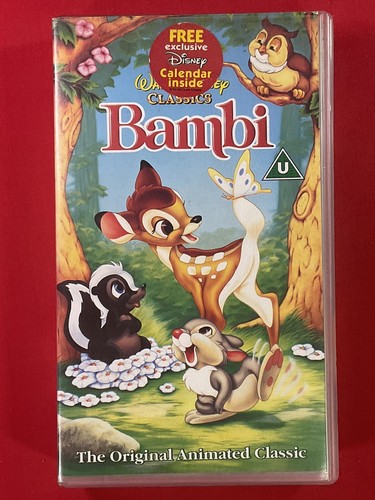 Bambi vhs video cert - cert, u