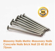 Masonry Nails Metric Masonary Nails Concrete Nails Brick Nail 25 40 50 60 75mm