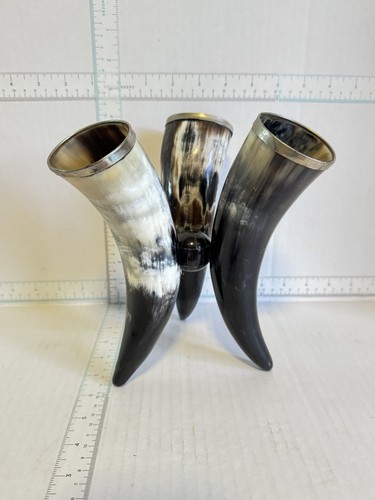 Vintage natural bull horn - natural,