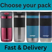 Contigo Byron 470 ml Travel Mug – SNAPSEAL, Gunmetal, Leak-Proof Insulated Coffe