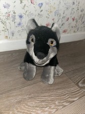 Nature Planet Black Wolf Plush