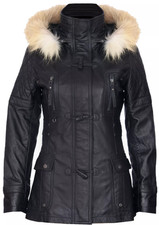 Women’s Black Real Leather