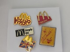 McDonalds Enamel Pin Badges Lot Of 5