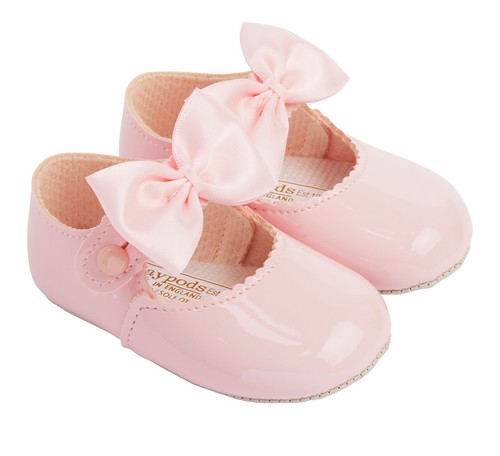 Baby shoes pink patent - pink,