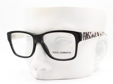 Dolce Gabbana D&G 3126 501 Eyeglasses Glasses Polished Black & White 52mm w/case