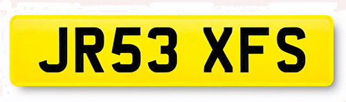Private plate jr53 xfs - plate,