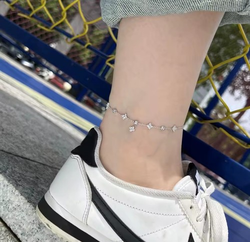 925 sterling silver anklet - 925,