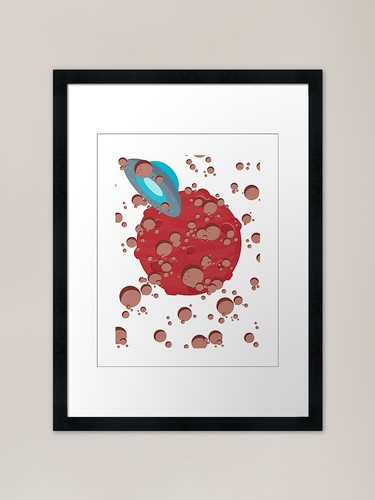 City mars red - red, planet