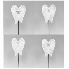 White & Silver Angel Wings