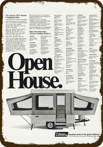 1968 coleman tent - tent, camp