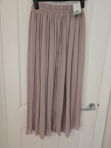 Blush pink pleated maxi - blush,