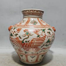 Crackle glaze red green - crackle,