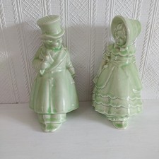 VINTAGE PAIR  BOOKENDS CRAZING